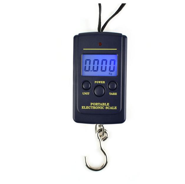 40kg/10g Mini Digital Scale Hanging Fishing Luggage Pocket Weight Balance Steelyard Electronic Hook Scale Kitchen Weight Tool
