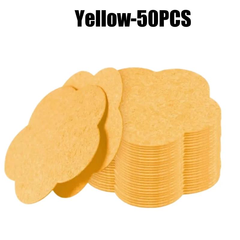 

50PCS/Bag Facial Sponges Flower Shape Compressed Facial Sponges Natural Facial Cleansing Sponges Pads Exfoliating Sponges