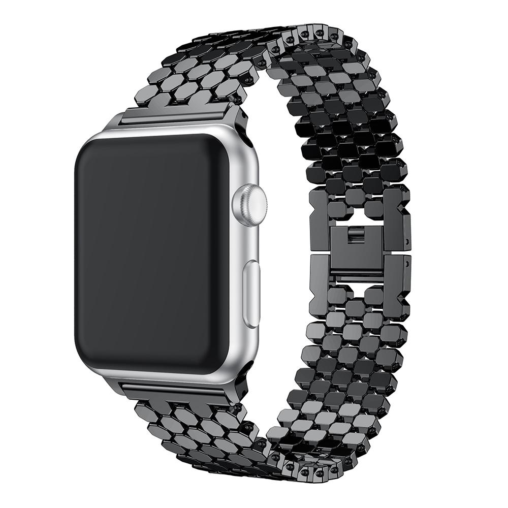 Metal Strap for Apple Watch Ultra 10 9 8 7 6 5 Se Watchband for Iwatch 49mm 45mm 46mm 42mm 41mm Hexagon Replacement Band