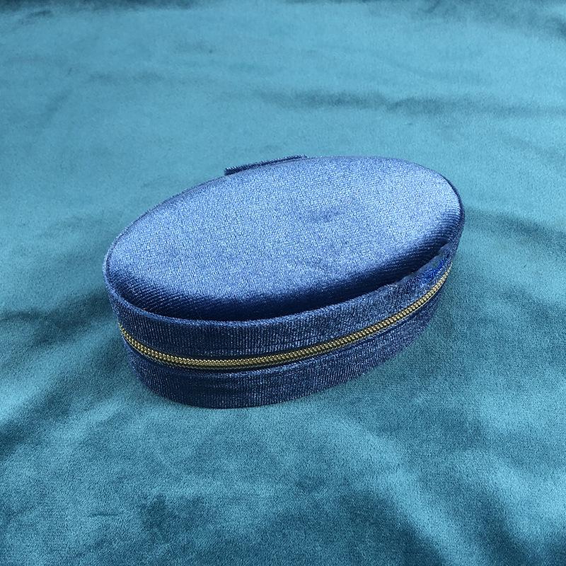 Korean Velvet Goose Egg Jewelry Box: Cross-Border Oval Design, Portable, Multi-Purpose, Ideal for Travel and Gifts