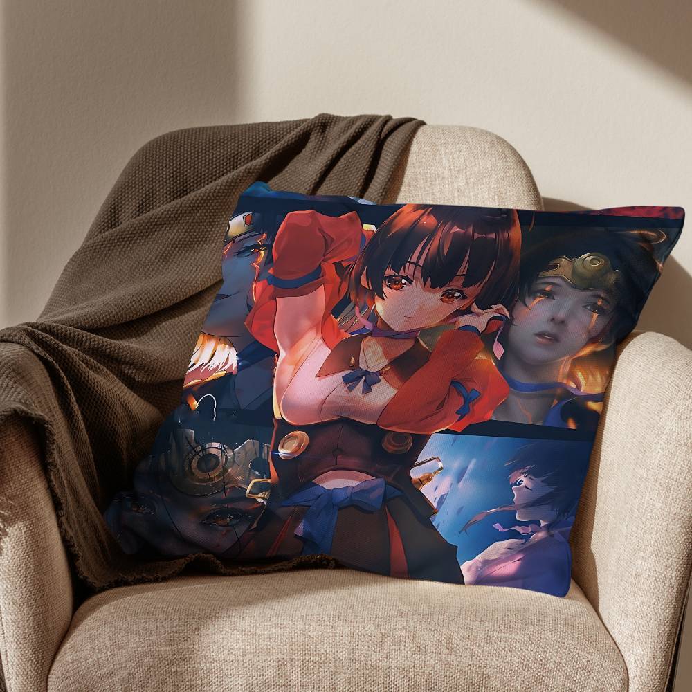 cool Ikoma Mumei Kabaneri Cushion Cover Suitable For Sofa Car Bedroom Office Cushions Decorative Pillow Case