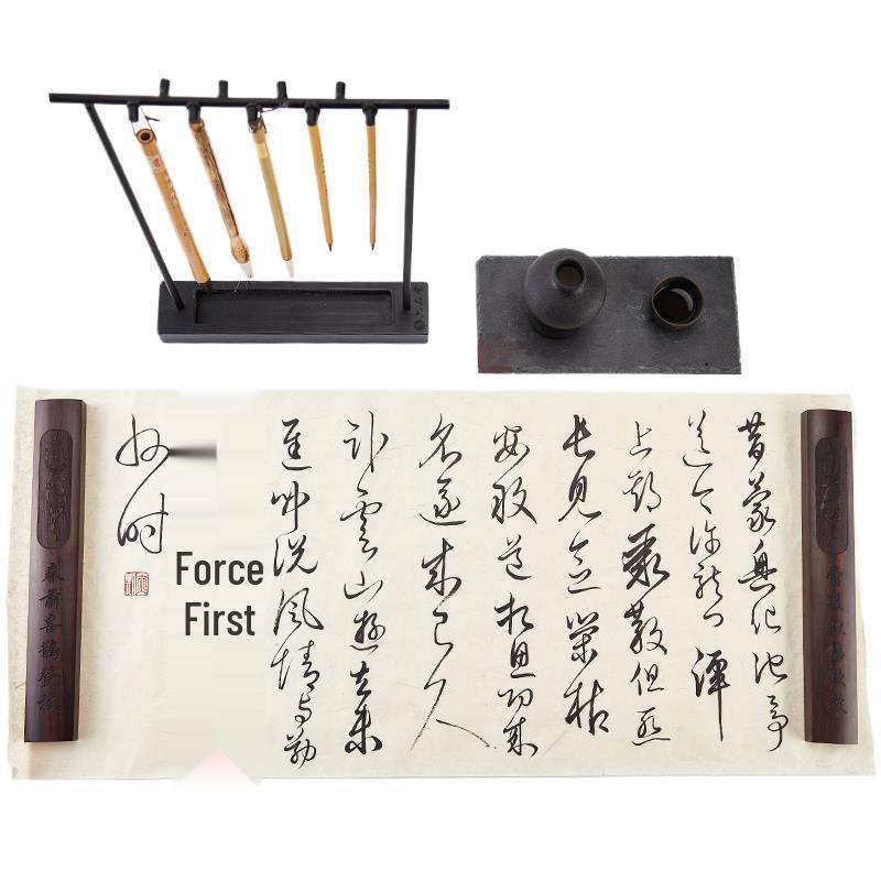 Rosewood Calligraphy Ruler & Paperweight