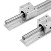 2Pcs 300mm12mm SBR12UU Linear Slide Rail Shaft   4Pcs Bearing Slide Block