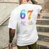 6 7 Meme Print Tshirt For Unisex Funny Tees Summer Casual Shortsleeved T Shirts Streetwear 67 Six Seven Funny Meme Fashion Tops
