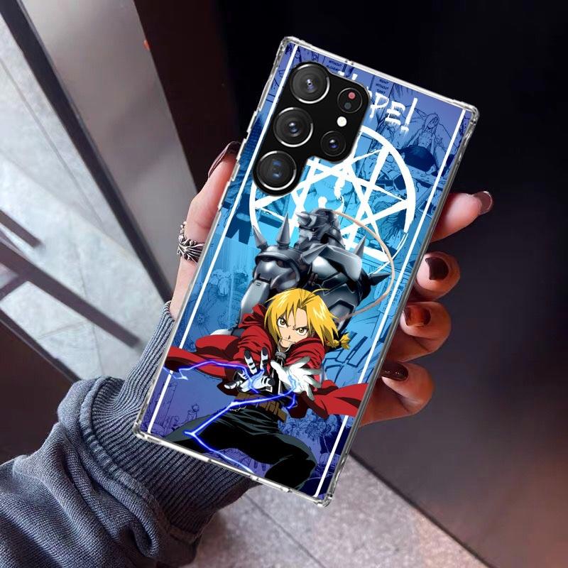 

F-Fullmetal Alchemist Anime Phone Case For Samsung Galaxy S23 S24 S25 Edge S26 Ultra S22 + S21 Plus S20 FE Cover Silicone Print Samsung S26 Ultra