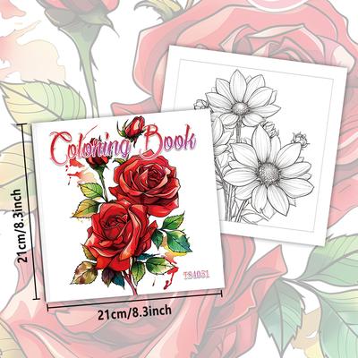 1pc,Adult Coloring Book,30 Sheets Different Patterns 8.3x8.3''100gsm,is a Valentine's Day Easter Holiday Gift