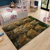 The Lovely Lion Tiger Cat Carpet Home Leisure Style Tea Table Rugs Bedroom Bedside Mats Decoration Anti Slip Living Room Rug