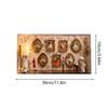 DIY small Museum Creative Display Kit Tiny Picture Case With 5 Figurines DIY Museum Of Us For Memory Home Travel Wall Office