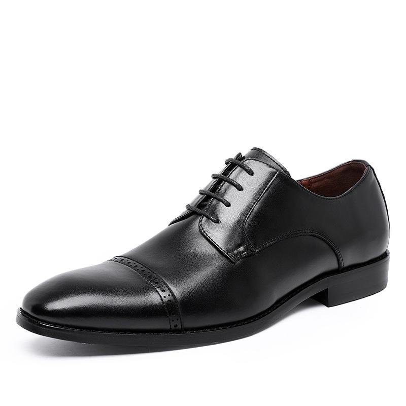 

Мода 2024 Кожаная Мужская Формальная Обувь Туфли для Свадебной Вечеринки для Мужчин Ретро Броги Обувь Роскошный Бренд Мужские Оксфорды 9.5 чёрный