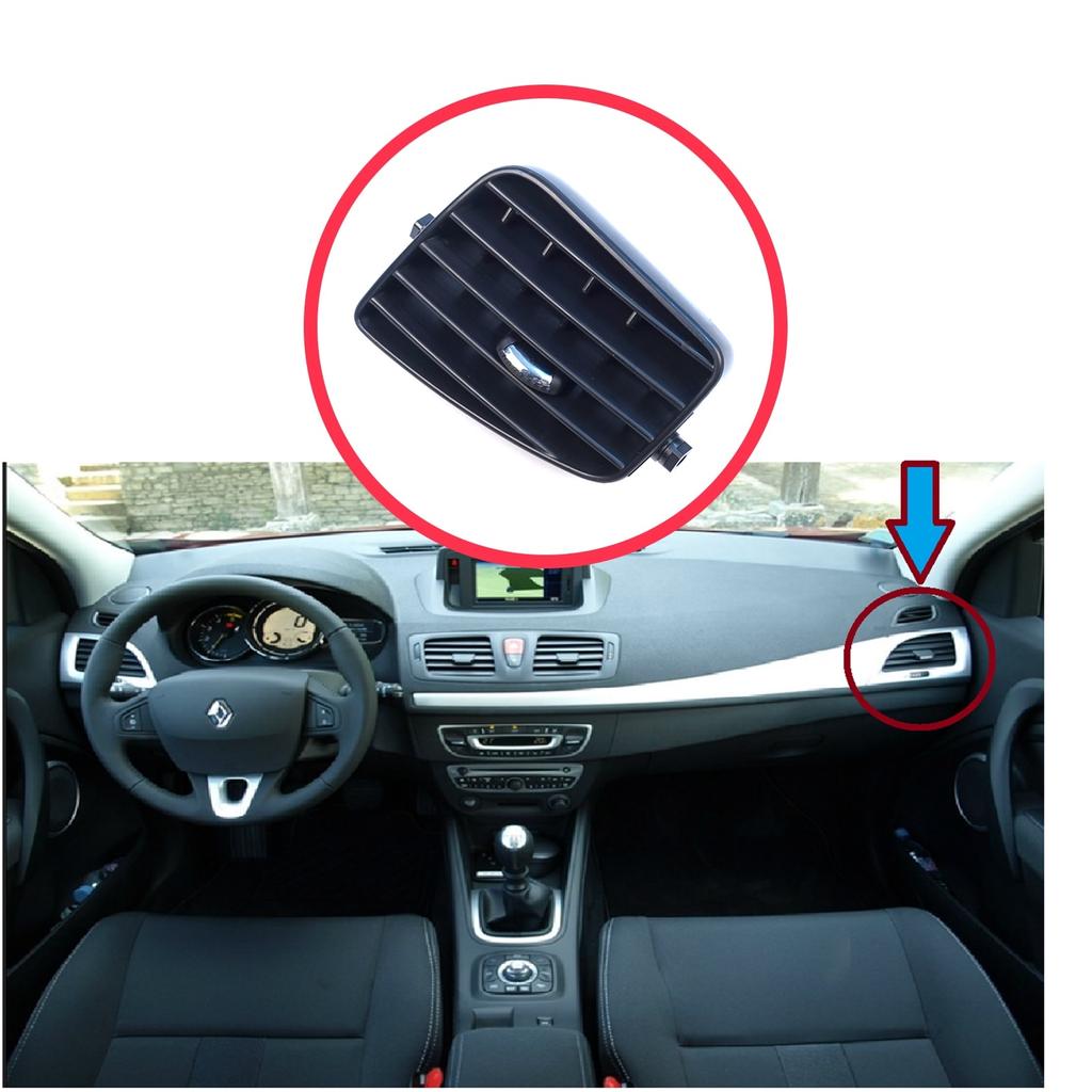 EDP1598-2 Armaturenbrett Seite Luftauslass Gitter Abdeckung Zierleiste Innen Diffusor Rechts für Renault Megane MK3 2008-2016 Fluence L3 2009–2020 687604198R