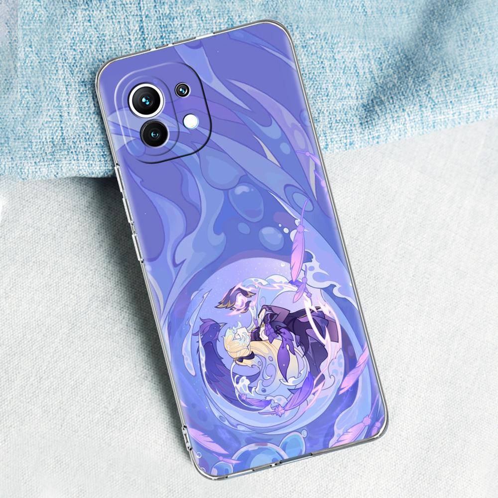 Genshin Impact Cartoon Logo For Poco X5 X3 NFC F5 F4 F3 M3 Phone Case For Xiaomi 12T 12 13 Lite 11 Ultra Mi 10T 5G 11X Pro Cover