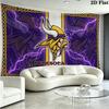 Minnesota Vikings Wandteppich Ästhetischer Wandbehang Bedruckter Stoffdecke Dekorative Wandteppiche für Schlafzimmer Wohnzimmer Heimdekoration