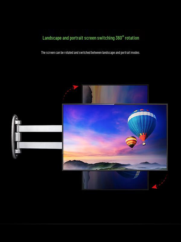 Adjustable LCD Monitor Desk Mount with Wireless Charging