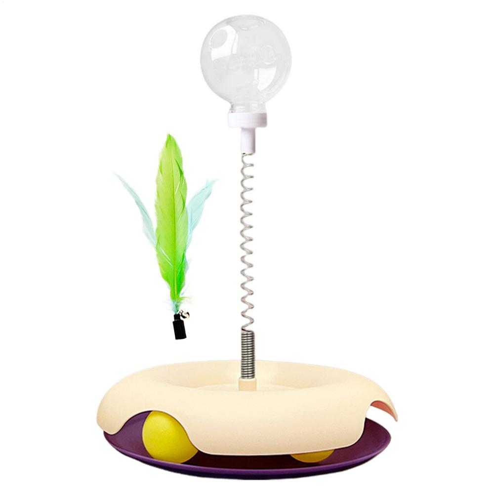 

Игрушка-дозатор для кошачьих лакомств, головоломки для домашних кошек, многофункциональная игрушка-дозатор для кошачьих лакомств, интерактивный мяч-головоломка для кошек фиолетовый