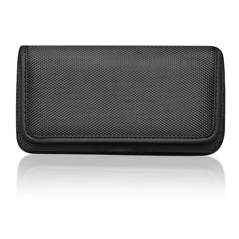 Univerzální pouzdro na telefon pro Samsung Xiaomi Oxford pouzdro na telefon pro Redmi K20 Sklopné pasové tašky Kryt s klipem na opasek Taška na telefon pro iPhone 7