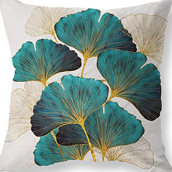 Retro American Plant Floral Print Linen Pillow Case Living Room Sofa Car Pillow Cushion