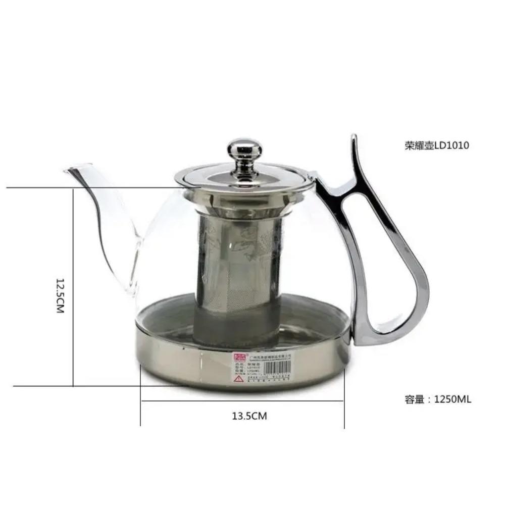 Stainless Steel Induction Cooker Special Glass Boiling Teapot Heat-resistant Heating Tea Infuser Kung Fu Tea Tea Set