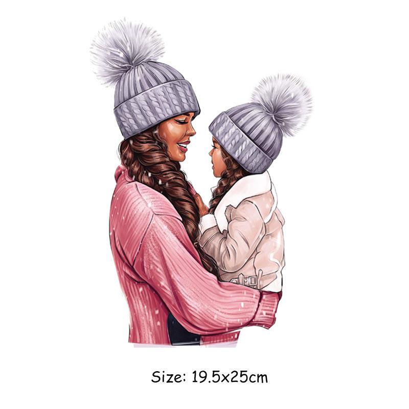 Tolle Mama-Wärmeübertragungsaufkleber, Mama, Baby, Liebe, DIY, zum Aufbügeln, für Kleidung, waschbar, individuelle Aufnäher für T-Shirt, Kleider, Hüte