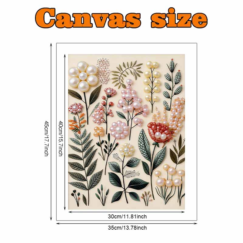 DIY Plant Pearl Diamond Art Kits Without Frame 30x40cm Gem Art Diamond Painting Kits for Adults/Beginners Gift Idea Home Wall Decor