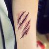 Face Body Art Horror Wound Temporary Tattoos Halloween Tattoo Stickers Fake Tattoo Horror Scar