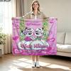 1PC Diddl Custom Name Patterned Flannel Blanket Suitable For All Seasons for Home Decor Warmth and Comfort Gifts Holiday Present