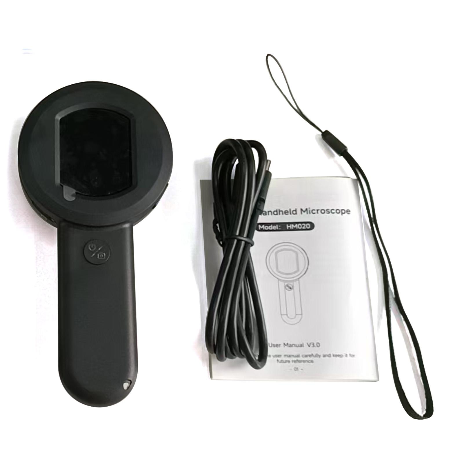 

Portable Digital Magnifier Handheld Magnifying Glass with 2.0 Inch Screen 100W Pixels Portable Handheld Magnifier чорний