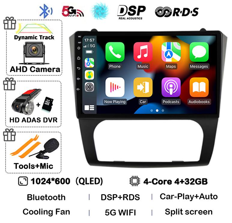 Android 14 Carplay+Auto WIFI+4G BT Car Radio Stereo For Nissan Altima Teana 2008 2009 2010 2011 2012 Multimedia Video Player GPS
