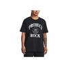 Under Armour Project Campus Project Rock Letter Print Training T-Shirt Women Tops Black 1382175-001