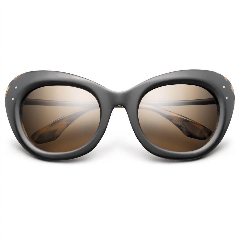 

Ivi Vision Faye Polished Leopard Bronze Gradient Lens In Matte Black Matte Black