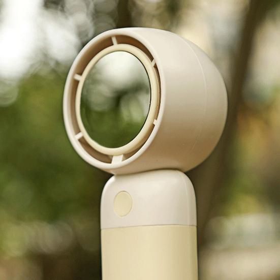 Przenośny Wentylator z Wbudowanym Uchwytem na Telefon Komórkowy Lekki Ręczny Wentylator 3-biegowy Regulowany Cichy Wentylator Chłodzący do Podróży i Domu