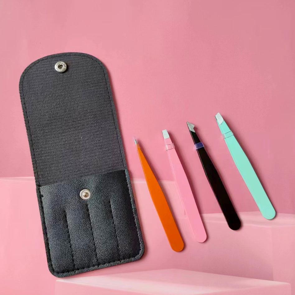 

Набор пинцетов из нержавеющей стали для бровей и бороды, 4 штуки для придания формы и удаления волос.