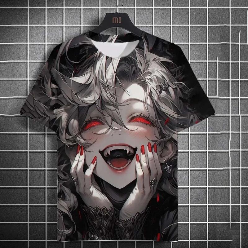 

Cartoon sexy girl pattern men s T-shirt 3D printed oversized T-shirt suitable for men s 6XL