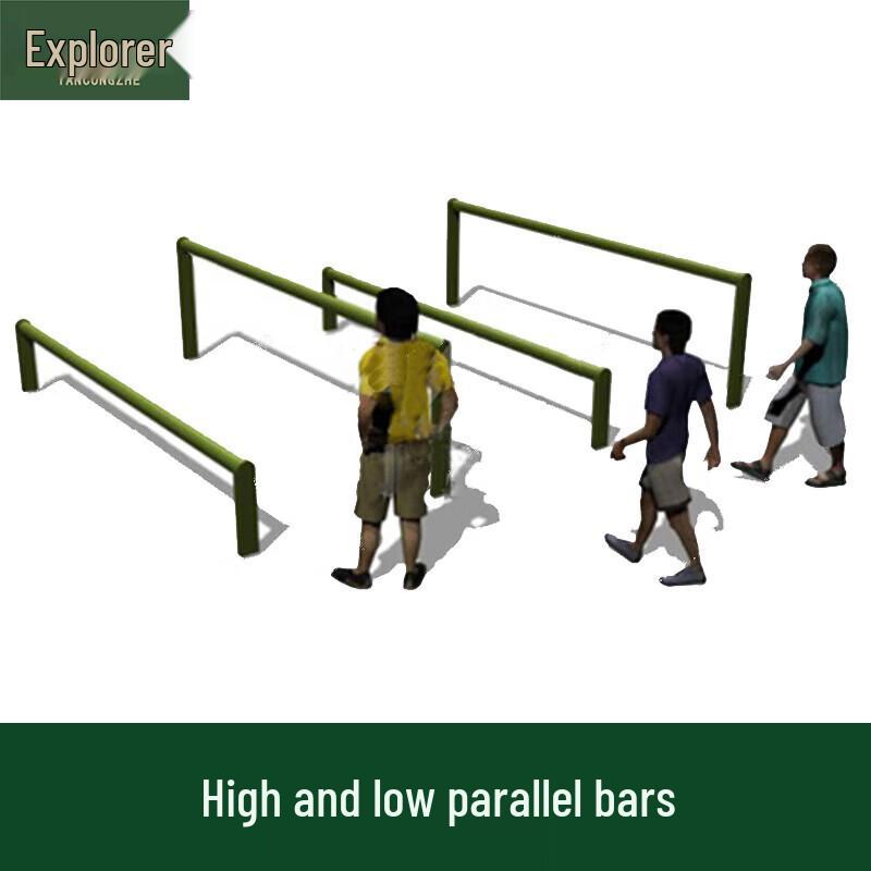Explorer Series Outdoor Obstacle Parallel Bars