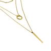 Collier - LUXENTER - Rewary - Or jaune 18 carats - Acier hypoallergénique - Longueurs 38/45/52 +5 cm