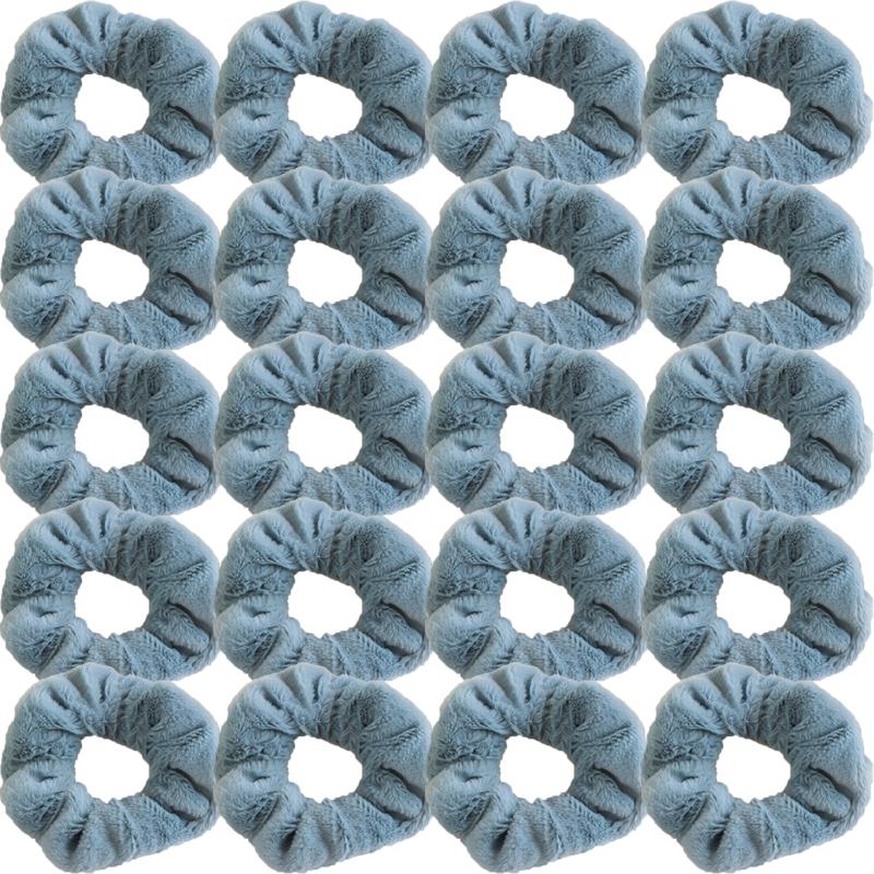 Korean Style Plush Candy Color Hair Ring Woman Cute Sweet Fashion Scrunchie Hair Accessories
