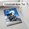 Personalized Crystal Velvet Carpet,Attack on Titan Custom Printed Name, Plush Area Rug For Home Indoor Decor
