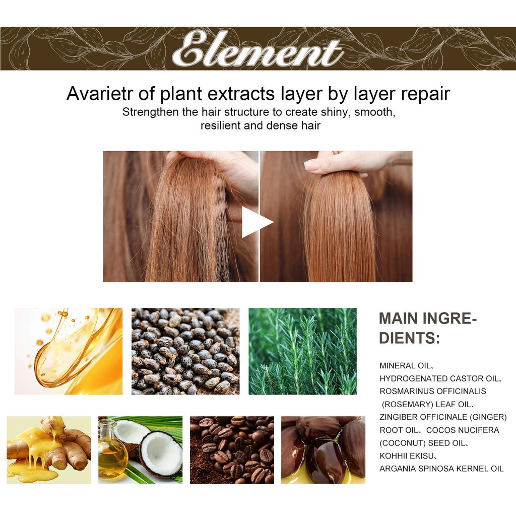 EELHOE Rosemary Oil Grows Hair Loss Treatment Bald Head Hair Regrowth Moisturizing Hair Scalp Massager Rosemary Essential Oil
