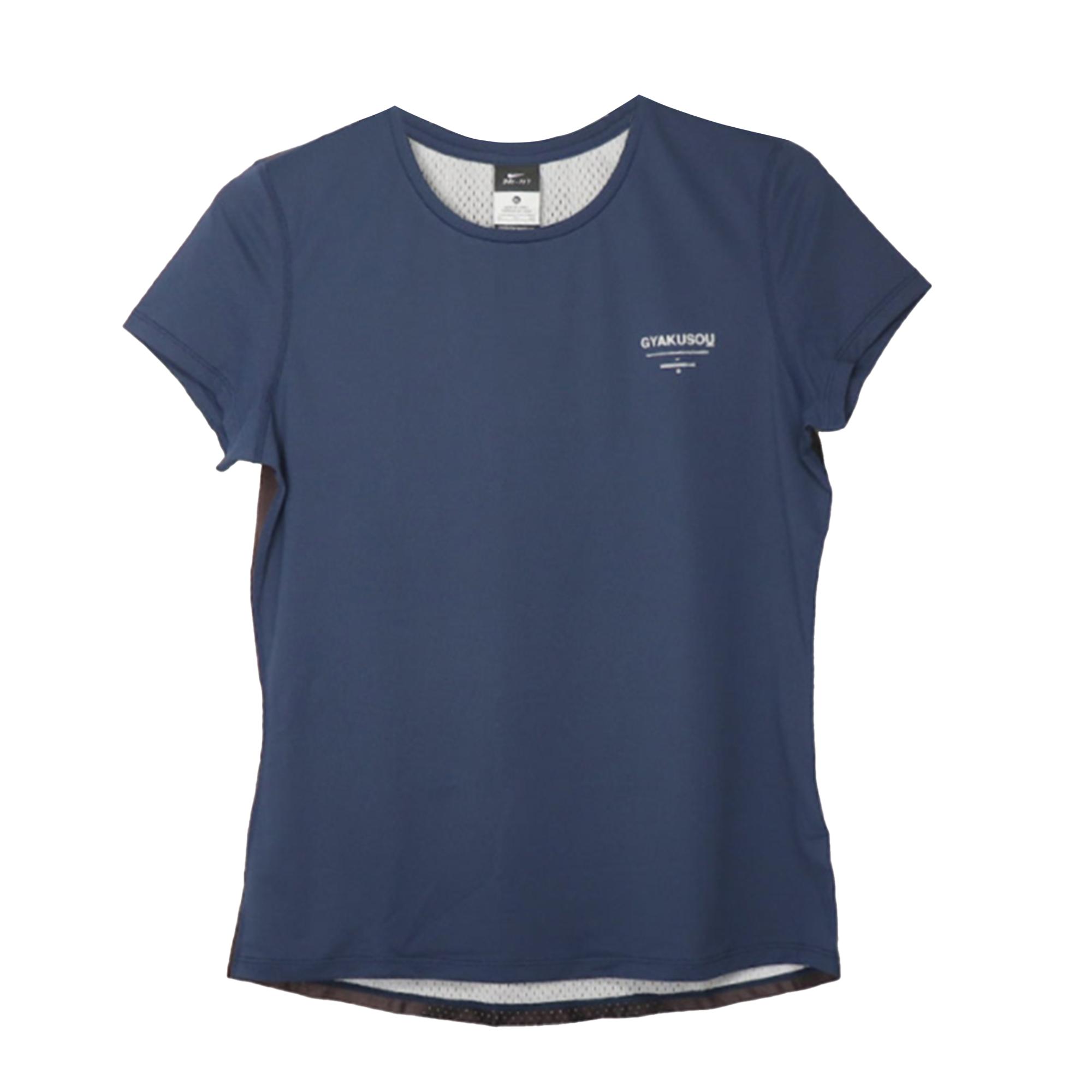 

Nike Dri-Fit Breathable Casual Crew Neck Short Sleeve T-Shirt Women Tops Blue Black 811241-440 S