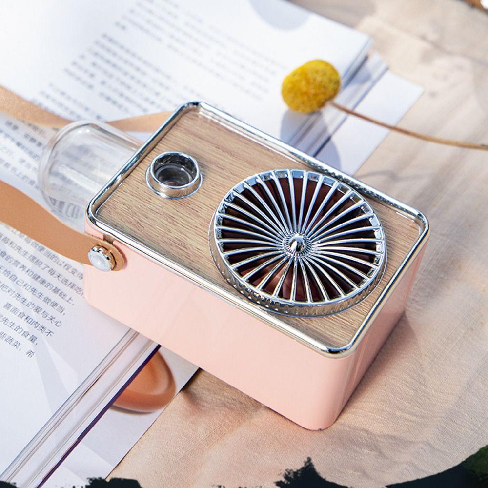 Humidifier Handheld Spray Fan 3 Gear Mini Air Conditioner Fan Water Spray Mist Fan Travel