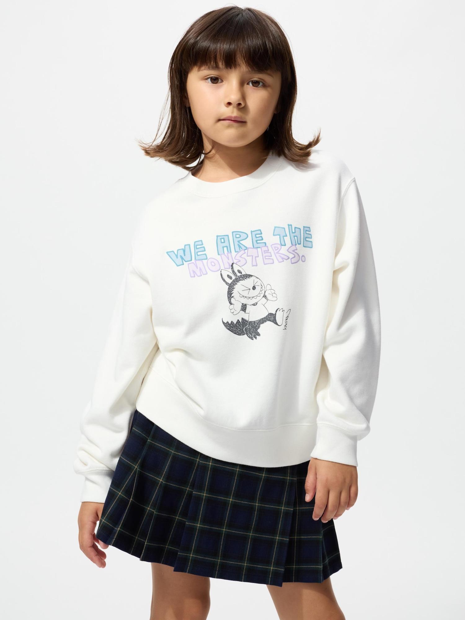 

Uniqlo Girls Pop MArt SweAtshirt A 01 OFF WHITE/KIDS 120