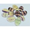 248Cts. Natural Rainbow Fluorite Oval Cabochon Loose Gemstone 11 Pcs Lot C-916