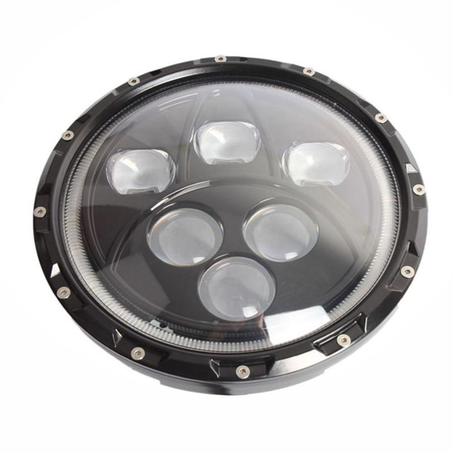 7" 60W Led Headlight Round High Low Beam Headlamp For Jeep Wrangler TJ/LJ/CJ/JK