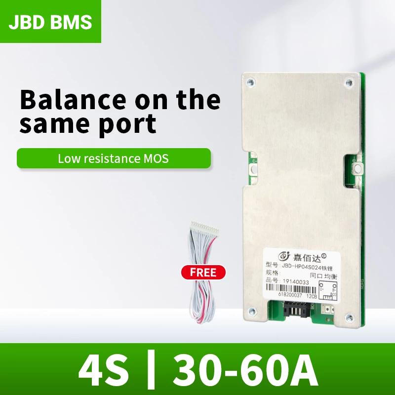 JBD BMS 4S 12V Lifepo4 60A 50A 40A 30A Common Port Bms Lithium Battery Balance Circuit Board For Electric Energy Storage Tools