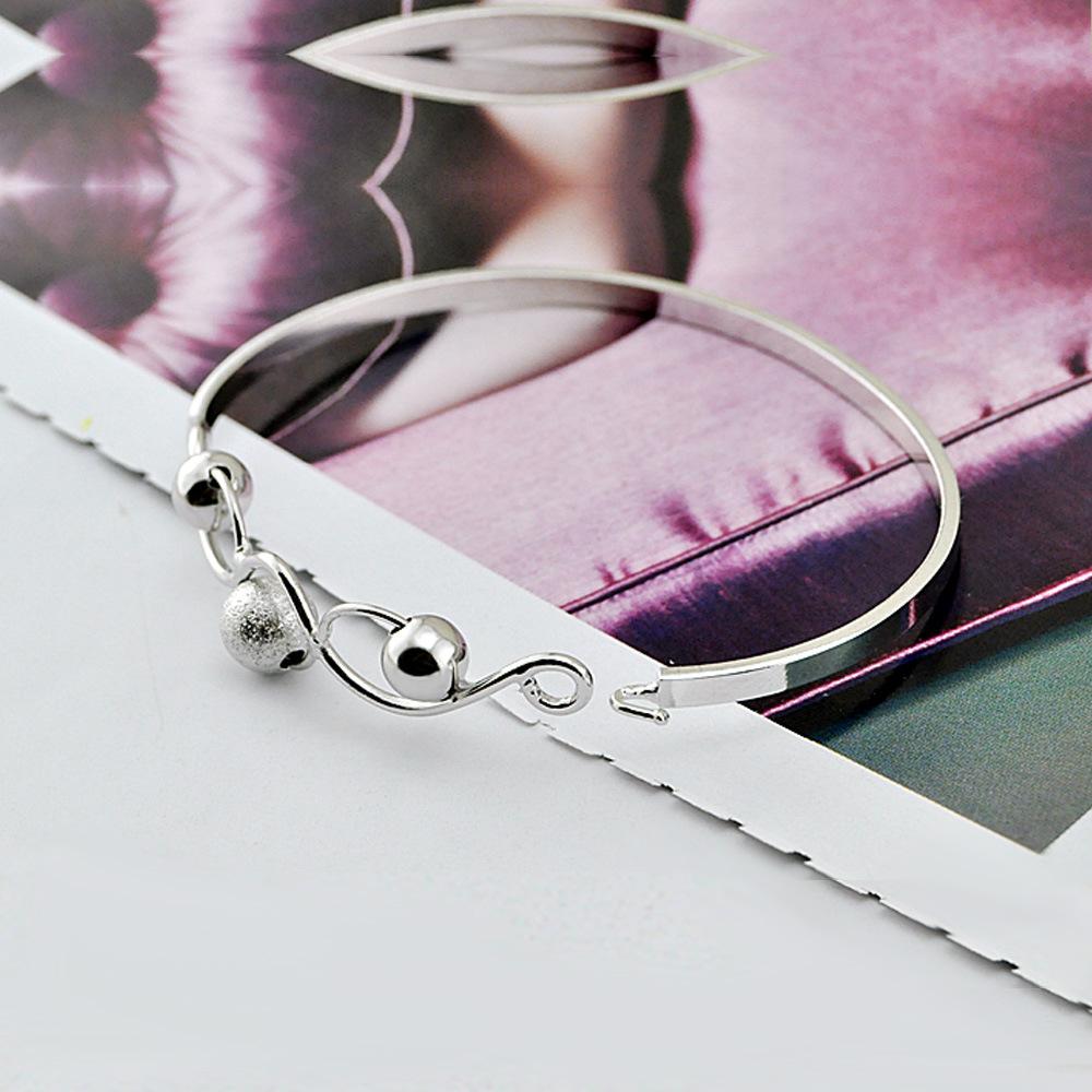 Jewelry Direct Sales Bell Bead Bracelet Platinum-Plated Korean Femininity Jewelry Opening Design Versatile