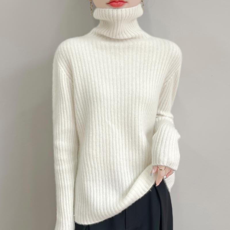 

Женский кашемировый свитер Qinghe cashmere 30% кашемир 70% шерсть Осенне-зимний кашемировый свитер мягкий и теплый XXL