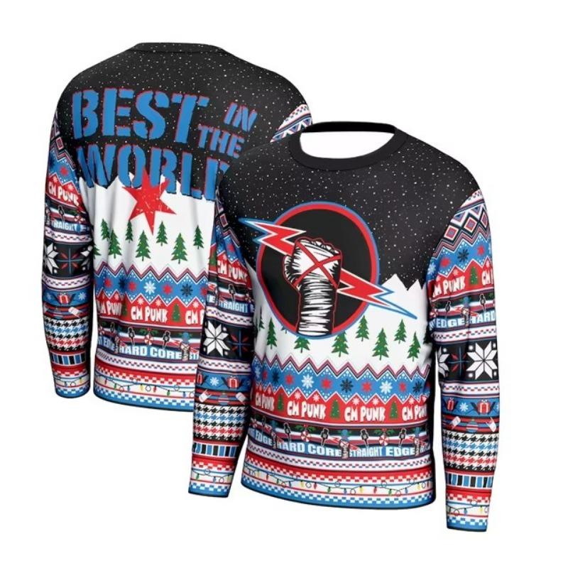 

Мужская праздничная рождественская 3D толстовка с капюшоном осень-зима спортивная одежда толстовка с капюшоном молодежная толстовка для любителей борьбы унисекс L