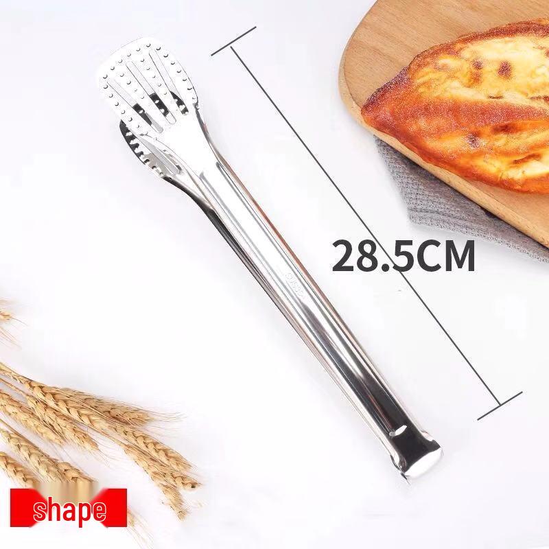 Zhizhou Diamond Non-Slip Stainless Steel Food Tongs - 3-Piece Set