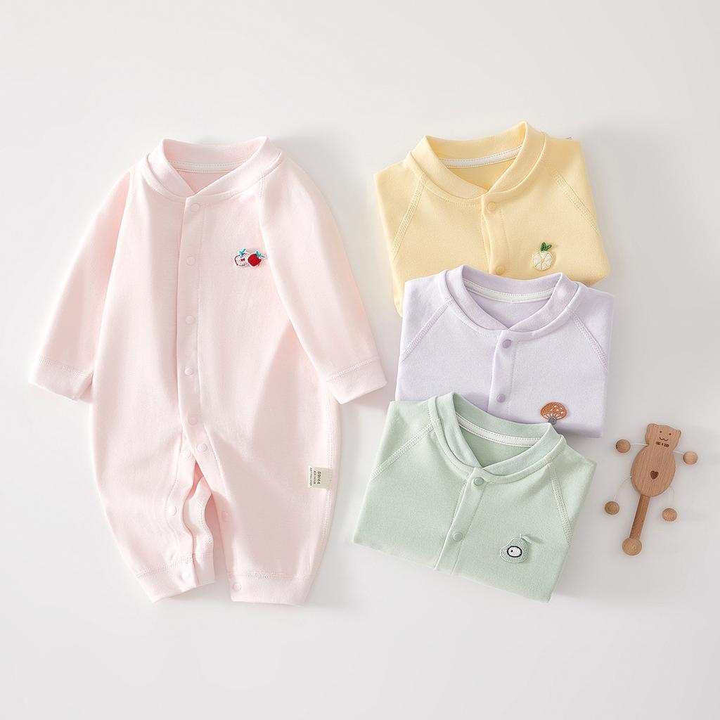 Infant Cotton Romper Spring Autumn Newborn Baby Seamless Onesie Soft Underwear Jumpsuit Crawling Clothes for Boys Girls