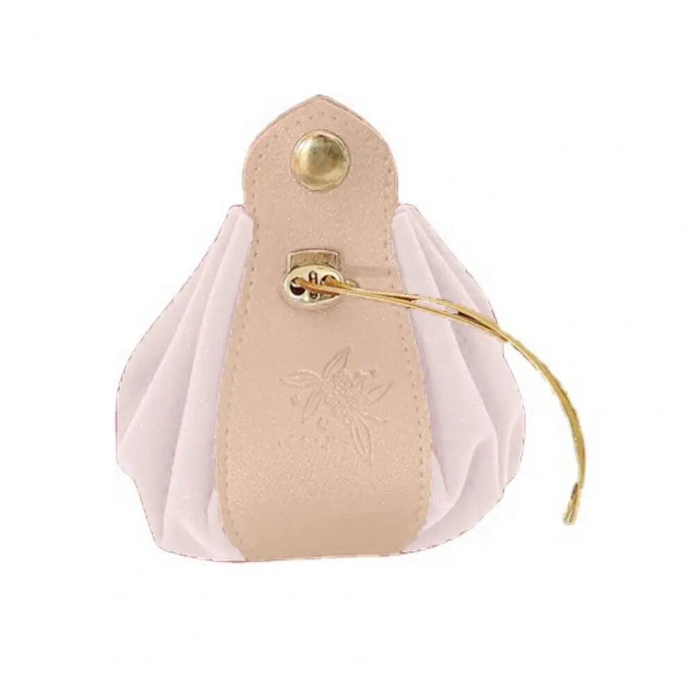 Gift Bag Drawstring Flannelette Texture Buckle Closure Portable Decor Gift Giving Widely Used Faux Leather Party Candy Pouch Wed