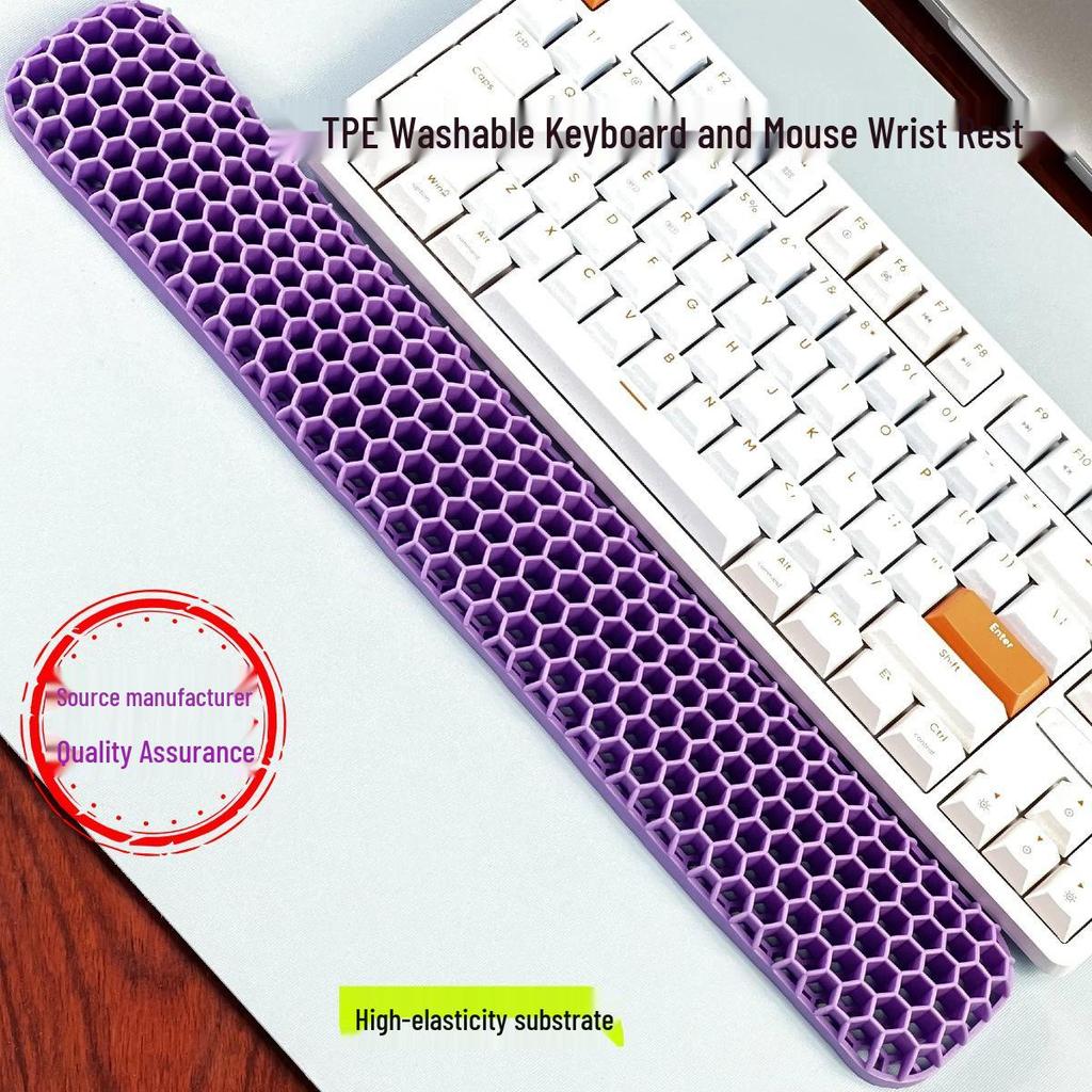 New Type Computer Keyboard & Mouse Pad with Soft, Non-Slip, Breathable Wrist Support